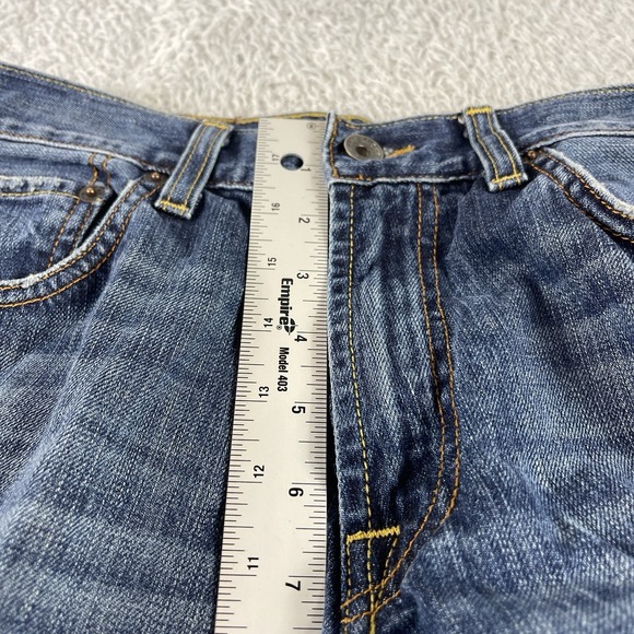 Lucky Brand Blue Jeans Mens Size 28x30 487 Relaxed Fit 100% Cotton - Picture 6 of 11